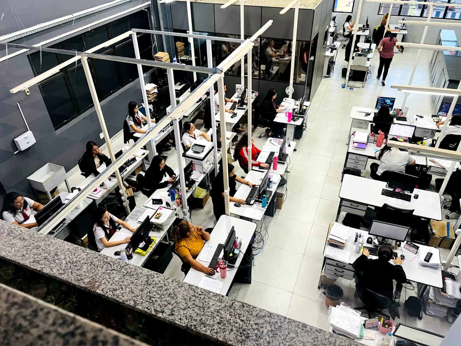 Ambiente de trabalho da equipe Contasp